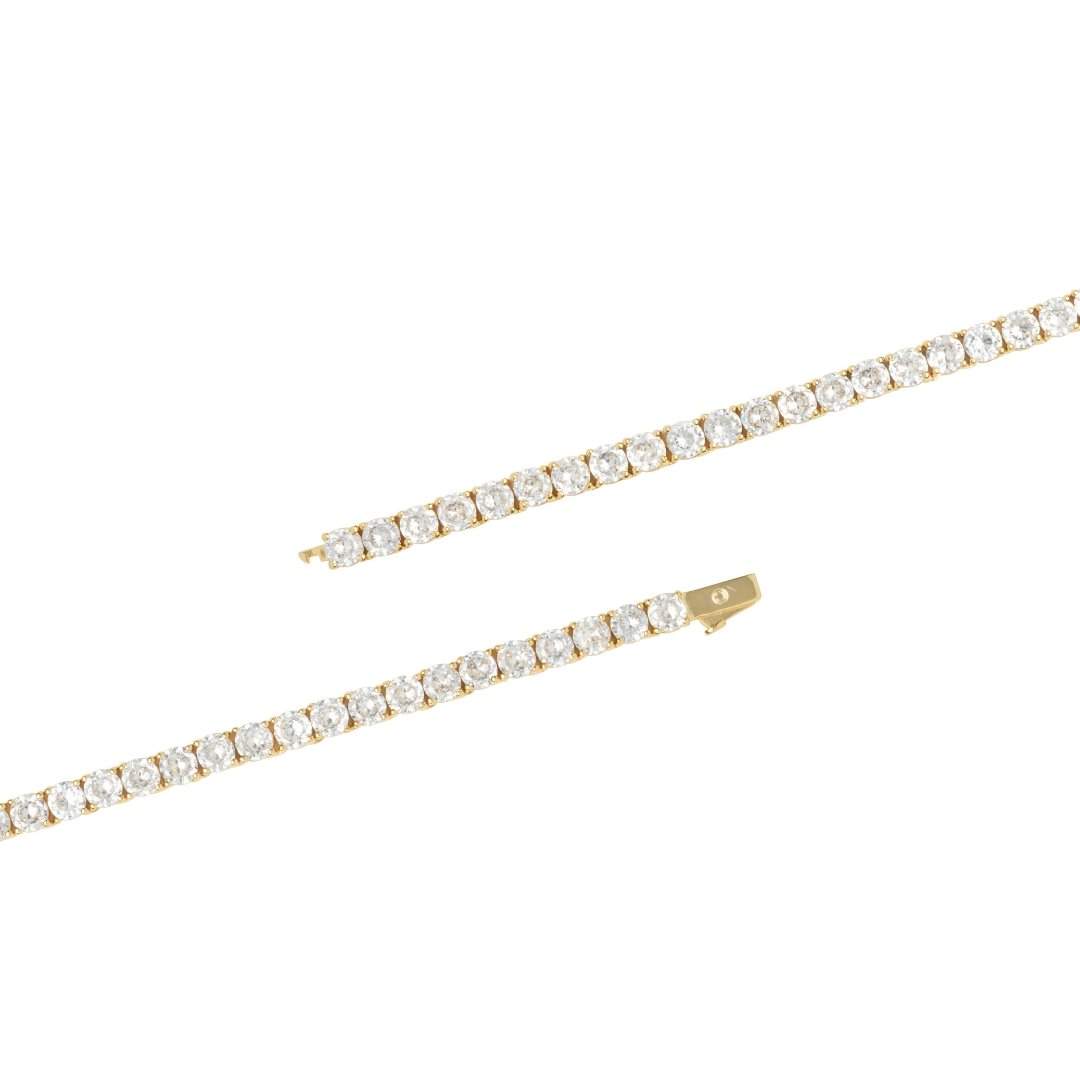 5mm Tennis Chain + Bracelet Bundle - Gold - Cernucci